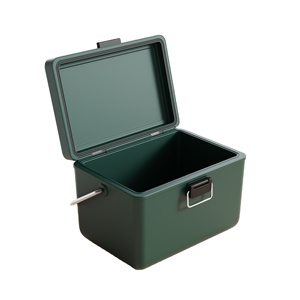 Cắm Trại Ngoài Trời 12L Xách Tay Mini Xử Lý 48 Giờ Giữ Mát Mini Cứng Nhựa Hộp Mát Với Kim Loại Khóa - Product Image 2