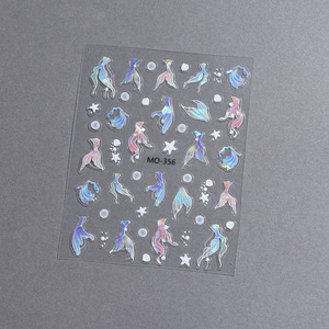 Nuove decalcomanie a forma di <span class=keywords><strong>coda</strong></span> di pesce lucide adesivi per Nail Art da te autoadesiva <span class=keywords><strong>coda</strong></span> di <span class=keywords><strong>sirena</strong></span> adesivo per unghie Aurora - Product Image 5