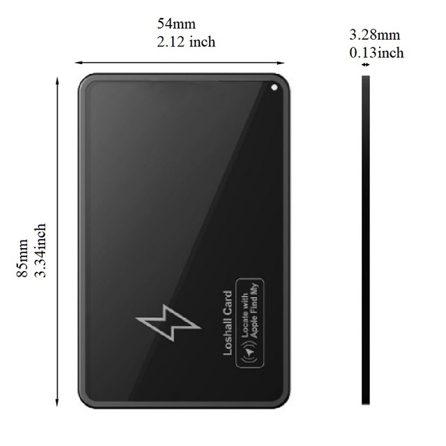 MFI Ultra-Thin Anti-Lost Alarm Device Wireless Charging IOS Only Tracker Finder Locator Smart Wallet Tracking Card Portable