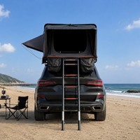 Tente de toit rigide pour camping en plein air, grand espace, pliable, pour 4-5 personnes, tente de toit pour SUV et camion