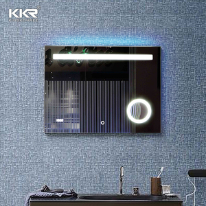 Alumínio Projetor Alarme LED Termômetro Eletrônico para Quartos Iluminado Banheiro Espelho Carregamento Pucks Relógio Luzes LED - Product Image 4