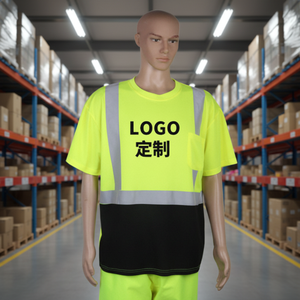 Áo sơ mi công sở ngắn tay thoáng khí có dải phản quang dành cho nam và nữ - Product Image 1