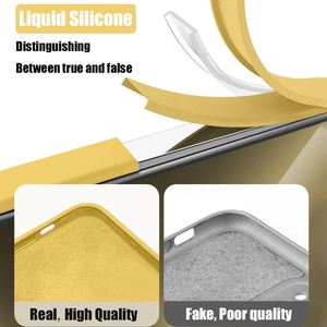 Nuova <span class=keywords><strong>Cover</strong></span> <span class=keywords><strong>Gialla</strong></span> in Silicone Liquido per <span class=keywords><strong>iPhone</strong></span> Apple 17 16 15 14 13 12 <span class=keywords><strong>11</strong></span> <span class=keywords><strong>Pro</strong></span> Max 12 13 Mini X XR XS SE 14 15 16 Plus - Product Image 3