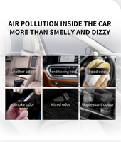 Sac de charbon de bois parfumé cinq étoiles personnalisé désodorisant de luxe pince pour évent suspendu importé diffuseur de voiture désodorisant pour parfum