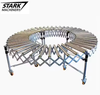 Convoyeur à rouleaux rétractable motorisé, système de rouleaux extensibles flexibles pour la livraison express, utilisation en usine et dans les centres de distribution