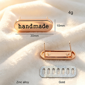 Custom Metal <b>Name</b> Tags with Own Logo Private Sewing Brand <b>Labels</b> Durable Metal Emblem Plates for Fashion Garment, Leather Bags & - Product Image 2