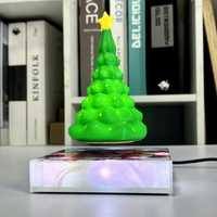 Arbre de Noël rotatif personnalisé à lévitation magnétique, décoration de maison moderne et chaleureuse pour les fêtes, cadeau magique à lévitation magnétique