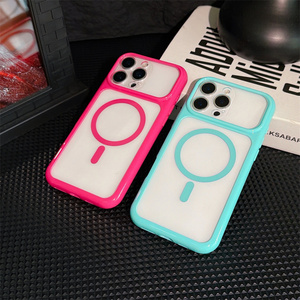 เคสโทรศัพท์มือถือแม่เหล็กใสสีนีออนสดใสสำหรับ iPhone 18 17 16 15 14 Pro Max กรอบกล้องใส ฝาหลังอะคริลิก รุ่นใหม่ - Product Image 2