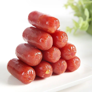 ไส้กรอกหมูเค็มหงเซียงจี อาหารพร้อมทาน บรรจุในถุง เนื้อนุ่ม อัดลม 100 กรัม เก็บรักษาที่อุณหภูมิห้อง ODM อาหารจานด่วน - Product Image 1