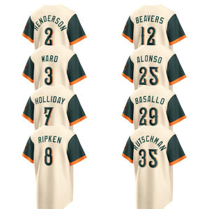 Maillot de baseball américain City Connect 2026 brodé – 7 Jackson Holliday, 2 Gunnar Henderson, 25 Alonso, 35 <span class=keywords><strong>Adley</strong></span> Rutschman - Product Image 1
