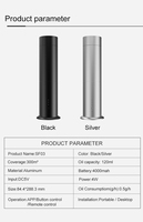 Diffuseur d'arômes électrique sans fil rechargeable, couverture large de 300 m, batterie 4000 mAh, 120 ml d'huile, alliage d'aluminium, utilisation hôtelière, parfum