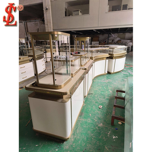 럭셔리 장식 보석 쇼케이스 카운터 디스플레이 보석 가게 디자인 맞춤형 보석 쇼룸 장식 - Product Image 3