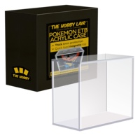Boîtier de protection en acrylique ultra-transparent anti-UV avec couvercle coulissant pour cartes à collectionner TCG de qualité supérieure, pour la préservation des investissements