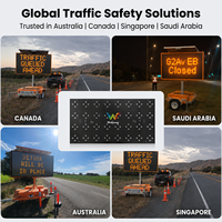 Module d'affichage LED pour remorque VMS en gros, taille personnalisée, panneau à message variable RGB ambre pour travaux routiers, prix usine