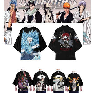 19 estilos Anime BLEACH Kurosaki Ichigo Cosplay camiseta capa Anime japonés Kimono <span class=keywords><strong>Haori</strong></span> Yukata <span class=keywords><strong>ropa</strong></span> Unisex - Product Image 1
