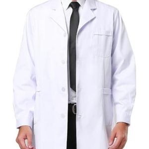 Uniformes de hospital de belleza Bata de laboratorio Logotipo personalizado Tela elástica Durable Cómodo para profesionales dentales Dentistas Bata médica - Product Image 4