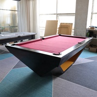 Table de billard en chêne américain massif personnalisable en usine, 8 pieds, table à manger 2-en-1, multifonctionnelle, qualité tournoi, pour la maison