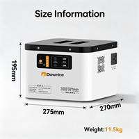 Station d'alimentation portable Dawnice 300W 896Wh LiFePO4, générateur solaire à onde sinusoïdale pure, alimentation de secours pour le camping en plein air et les situations d'urgence