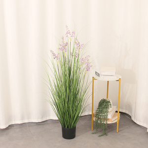 JWP419 Plantes artificielles en PVC avec fleurs Nouveau design pour la décoration de la maison Végétation artificielle en pot - Product Image 4