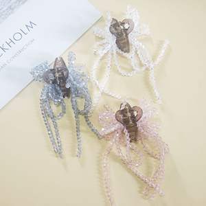 กิ๊บติดผมพลาสติกขนาดเล็กประดับคริสตัลรูปโบว์ปี 2025 สำหรับตกแต่งผมผู้หญิง - Product Image 2