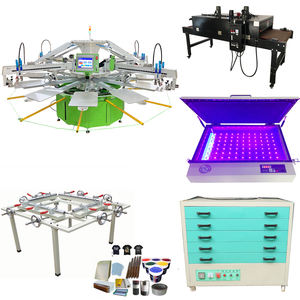 Full Set of Automatic 5 Color 12 Stations T <strong>Shirts</strong> Printing Machine with All <strong>Things</strong> Supplier - Product Image 1