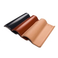 Toiture en tuiles à prix d'usine, pierre de tuile en céramique chinoise en brique, prix de tuile en argile noire imperméable
