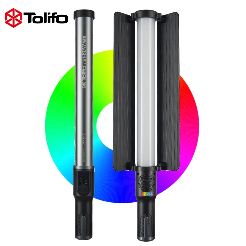 Tolifo ST-60RGB 11.1V 4400Mah 60W Rgb Led Stick Handheld Video Light Voor Content Maker Vlogger Video Film Fotografie