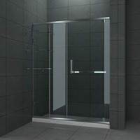 Cadre en aluminium de boîtier de cabine de douche moderne et élégant