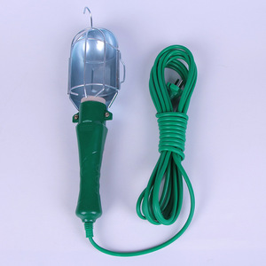 ไฟทำงานแบบพกพาสีเขียวพร้อมฝาเหล็กและสายไฟ 220V AC หลอดไส้สำหรับซ่อมยานยนต์และไฟส่องสว่างเครื่องมือกล - Product Image 2