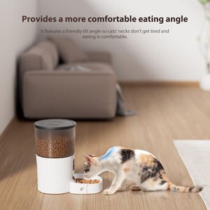 Distributeurs automatiques de nourriture pour chats 3L Distributeur de nourriture sèche pour chats programmable Alimentation double Programmation de la taille des portions 1 à 6 repas par jour pour animaux de compagnie - Product Image 6