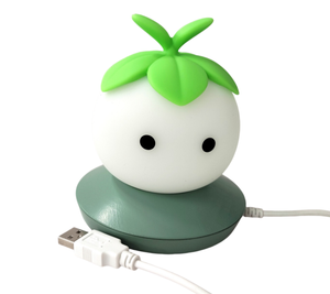 Nouveau produit : adorable veilleuse LED en silicone en forme de pousses de haricots pour bébé - Product Image 4