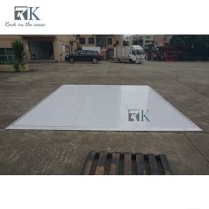 Pista de Baile Blanca con Bordes de Aluminio, Pista de Baile Vintage para Bodas, Estable - Product Image 2