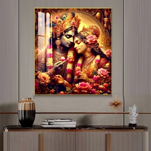 Pintura de Pareja en HD, Impresión Personalizada al por Mayor, Pintura de Porcelana de Cristal, Decoración del Hogar, Lámpara LED 3D, Arte de Pared, Pintura para Porche en Oferta - Product Image 4