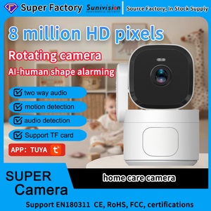 Nouveau produit <span class=keywords><strong>Tuya</strong></span> 4k 8MP Wifi 6 Double bande 5g Caméra de sécurité intérieure sans fil de bonne qualité CCTV domestique - Product Image 1