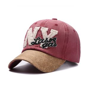 2022 New Distressed Dad Trucker Hat Common Fabric <b>Baseball</b> Cap with Embroidered Base <b>Ball</b> Design - Product Image 4