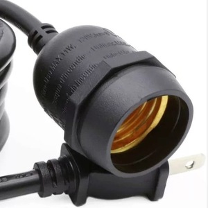 <b>E27</b> <b>Lamp</b> <b>Holder</b> With Wire Outdoor Waterproof Socket Plastic 10A 250V Safety <b>Lamp</b> Base For Garden Farm Lighting - Product Image 4