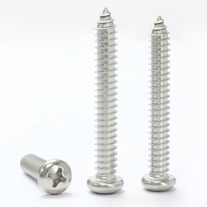 100 pièces/sac Vis à bois autotaraudeuses à tête cruciforme en acier inoxydable 304 M1 M1.2 M1.4 M1.5 M1.7 M2 M2.3 M2.6 M3 M3.5 M4 M5 M6 - Product Image 2
