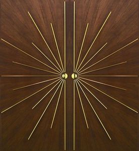 En bois massif porte d'entrée porte blindée - Product Image 5