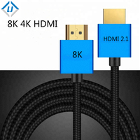Zhonglj — câble HDMI 8K 60HZ, prise en charge plaqué or, haute vitesse, 4K x 2K