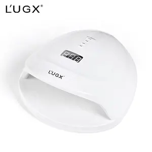 LUGX 60W Lâmpada para unhas sem fio para manicure, secador de unhas com flash, luz de cola UV, lâmpada profissional recarregável portátil para unhas