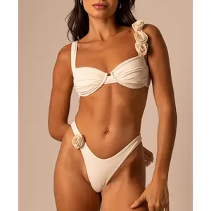 2024 nuova moda Bikini con stringhe lunghe costumi da bagno Sexy per le donne estate Beachwear fascia Bikini Set