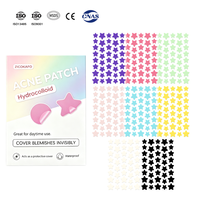 Patchs Hydrocolloïdes Anti-Acné 8 Couleurs en Forme d'Étoile, Imperfections Invisibles, Décoration de Fête, Fabrication ODM OEM
