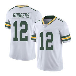 Jersey Sepak Bola Kota Hijau Jahitan Pria, Promo Spesial 2026 # 10 untuk Cinta # 12 Aaron Rodgers # 8 Josh Jacobs Bernapas - Product Image 6