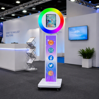 Machine Photobooth pour Location en Entrepôt Outre-mer, Compatible iPad 10.2/10.5/10.9/11/12.9/13 pouces, Logo Gratuit