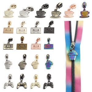 Hấp Dẫn Nhiều Hoa Hình Dạng Kim Loại Dây Kéo Thanh Trượt Kẽm Hợp Kim 5 # Nylon Dây Kéo Đầu Cho Quần Áo/Túi/May Phụ Kiện - Product Image 5