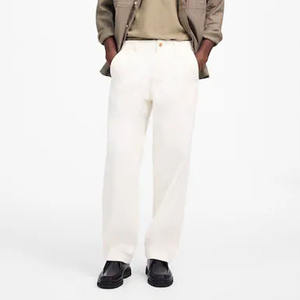 Vêtements pour hommes fabriqués en usine Design personnalisé quatre saisons nouveau jean simple ample à jambe droite le jean à jambe large en denim d'été - Product Image 3