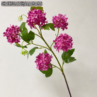 Bunga Hydrangea Buatan HGA, Bunga Hydrangea Sutra Realistis untuk Dekorasi Rumah dan Dekorasi Pernikahan Grosir