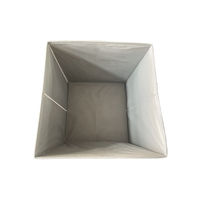 Lot de 4 boîtes de rangement pliables en velours mat OHS pour vêtements, jouets, salle de bain - Gain de place, vert forêt