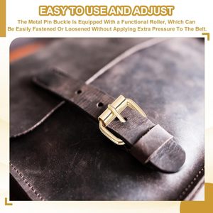 Metal <b>Roller</b> Buckle Pcs Inch Mm Belts Hardware Multi Purpose Pin Buckles For <b>Bags</b> Leather Belt Strap DIY Crafts Dog Leash Black - Product Image 5