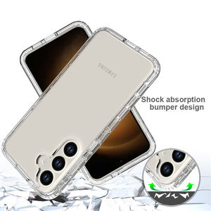 Transparente 2 en 1 TPU + PC Protección <span class=keywords><strong>Funda</strong></span> de teléfono a prueba de golpes para <span class=keywords><strong>Samsung</strong></span> S25 24 S23 S22 <span class=keywords><strong>S21</strong></span> S20 Plus <span class=keywords><strong>Ultra</strong></span> FE - Product Image 5